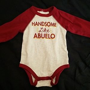 Handsome Like Abuelo long sleeve onsie (6-9 months